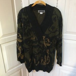 Vintage Moonglow Long V-Neck Sweater